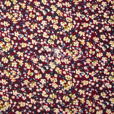 Плательная ткань "Софи" 5.1, 75 гр/м2, шир.150 см, принт растительный - купить в Березниках. Цена 243.96 руб.