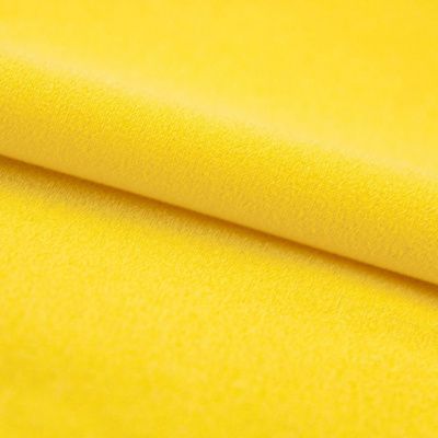 Креп стрейч Амузен 12-0752, 85 гр/м2, шир.150см, цвет жёлтый - купить в Березниках. Цена 194.07 руб.