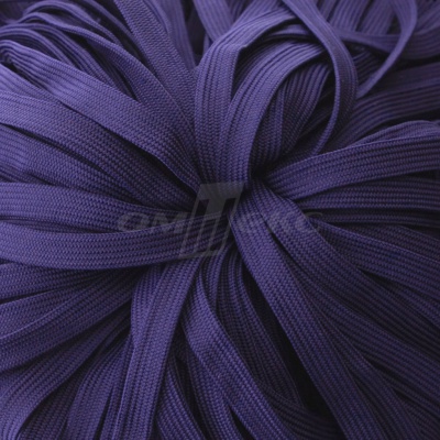 Шнур 15мм плоский (100+/-1м) №10 фиолетовый - купить в Березниках. Цена: 10.21 руб.