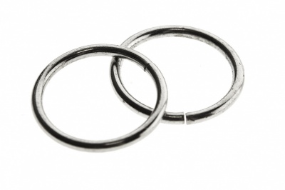 Кольцо металлическое d-15 мм, цв.-никель - купить в Березниках. Цена: 2.48 руб.