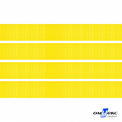Репсовая лента 020, шир. 6 мм/уп. 50+/-1 м, цвет жёлтый - купить в Березниках. Цена: 88.45 руб.