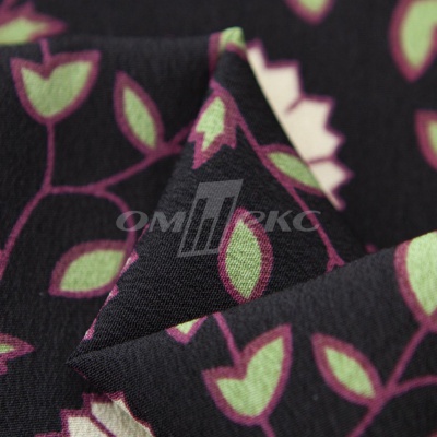 Плательная ткань "Фламенко" 10.1, 80 гр/м2, шир.150 см, принт растительный - купить в Березниках. Цена 243.96 руб.