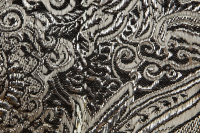 Ткань костюмная жаккард №11, 140 гр/м2, шир.150см, цвет тем.серебро - купить в Березниках. Цена 383.29 руб.