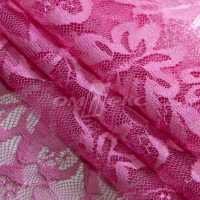 Кружевное полотно стрейч XD-WINE, 100 гр/м2, шир.150см, цвет розовый - купить в Березниках. Цена 1 851.10 руб.