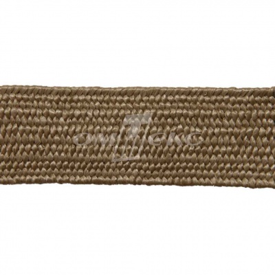 Тесьма отделочная полипропиленовая плетеная эластичная #2, шир. 40мм, цв.- соломенный - купить в Березниках. Цена: 50.99 руб.
