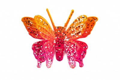 Бабочка декоративная пластиковая #10 - купить в Березниках. Цена: 7.09 руб.