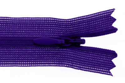 Молния потайная Т3 866, 20 см, капрон, цвет фиолетовый - купить в Березниках. Цена: 5.27 руб.
