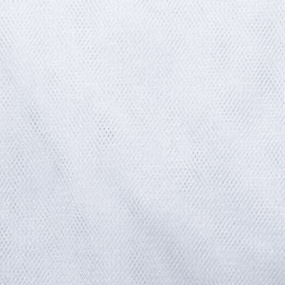 Трикотажное полотно Тюль Кристалл, 100% полиэфир, 16-01/белый, 15гр/м2, шир.160см. - купить в Березниках. Цена 129.70 руб.