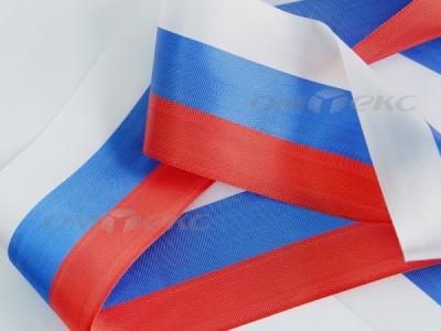 Лента "Российский флаг" с2744, шир. 8 мм (50 м) - купить в Березниках. Цена: 7.14 руб.