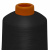 Нитки текстурированные кручёные, намот. 15 000 м, цвет чёрный - купить в Березниках. Цена: 237.24 руб.