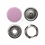 Кнопка рубашечная (закрытая) 9,5мм - эмаль, цв.003 - розовый - купить в Березниках. Цена: 5.74 руб.