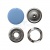 Кнопка рубашечная (закрытая) 9,5мм - эмаль, цв.182 - св.голубой - купить в Березниках. Цена: 5.74 руб.