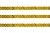 Пайетки "ОмТекс" на нитях, SILVER SHINING, 6 мм F / упак.91+/-1м, цв. 48 - золото - купить в Березниках. Цена: 356.19 руб.