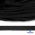 Шнур плетеный d-8 мм плоский, 70% хлопок 30% полиэстер, уп.85+/-1 м, цв.- чёрный - купить в Березниках. Цена: 735 руб.