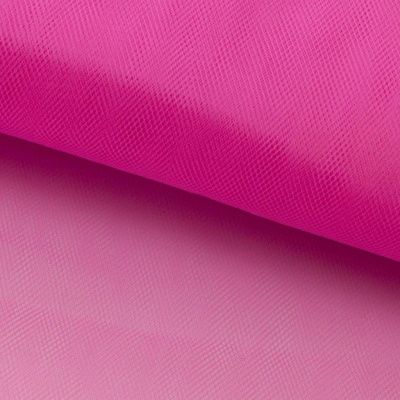 Фатин матовый 16-31, 12 гр/м2, шир.300см, цвет барби розовый - купить в Березниках. Цена 100.92 руб.