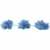 Тесьма плетеная "Рюш", упак. 9,14 м, цвет голубой - купить в Березниках. Цена: 45.87 руб.