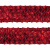 Тесьма с пайетками 3, шир. 35 мм/уп. 25+/-1 м, цвет красный - купить в Березниках. Цена: 1 308.30 руб.